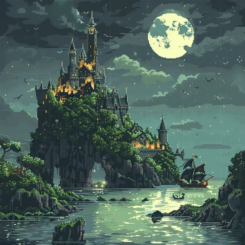 Pixel Art Illustrations Midjourney Prompt | PromptBase