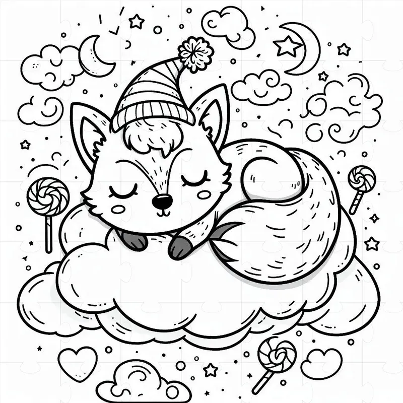 Cuddly Friends Coloring Book Pages DALL·E Prompt | PromptBase