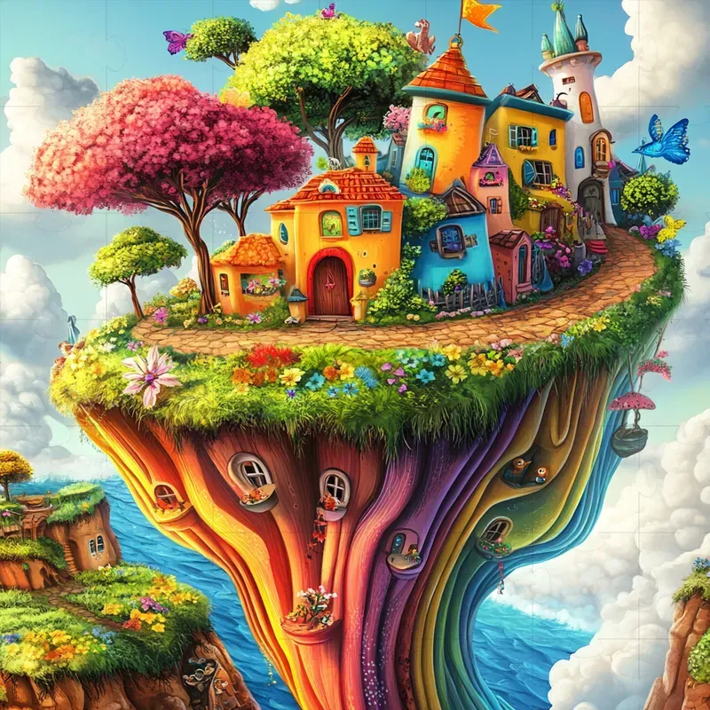 Colorful Storybook Illustrations For Kids Midjourney Prompt | PromptBase