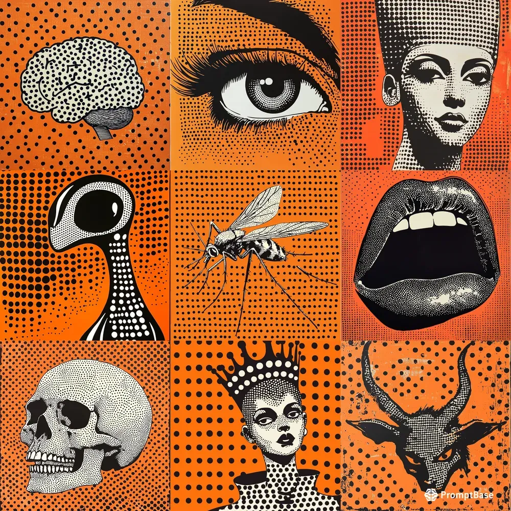 polka-dot-art-style-midjourney-prompt-promptbase