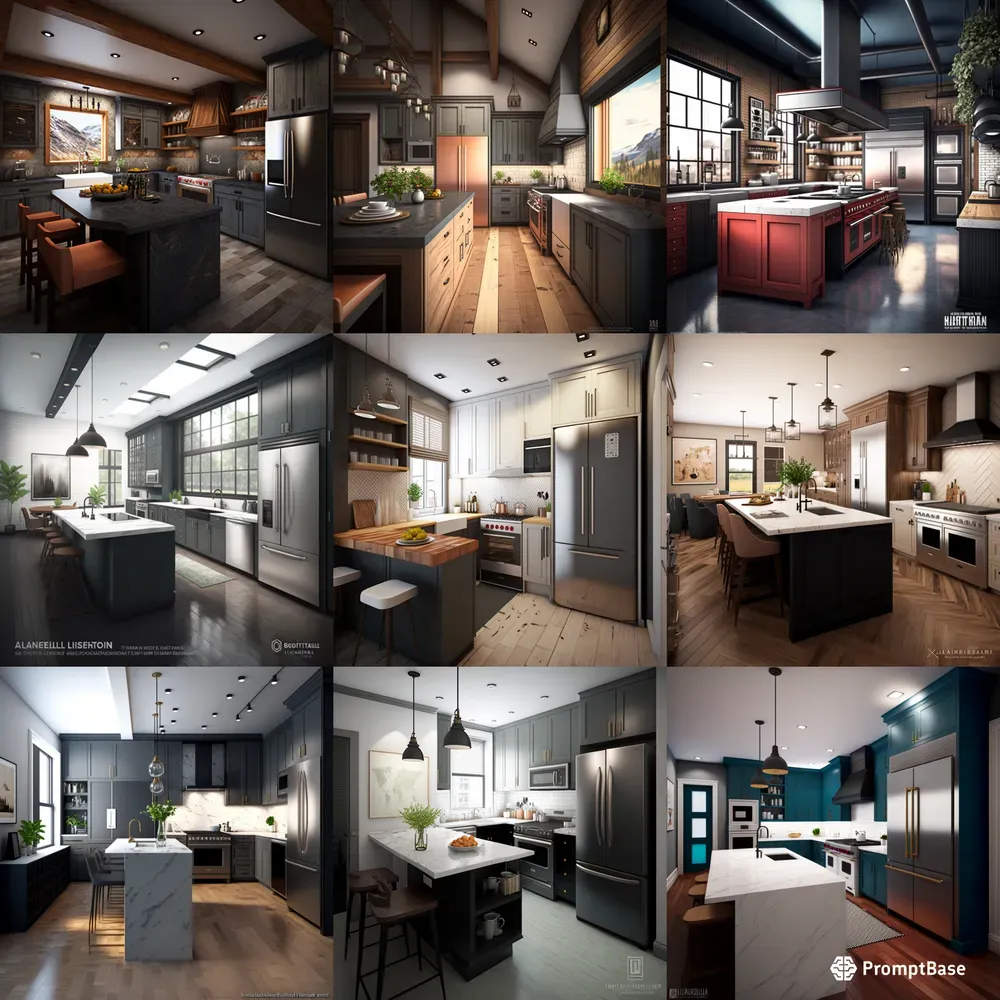 Contemporary Kitchen Design Concepts Midjourney Prompt | PromptBase - Contemporary Kitchen Design Concepts