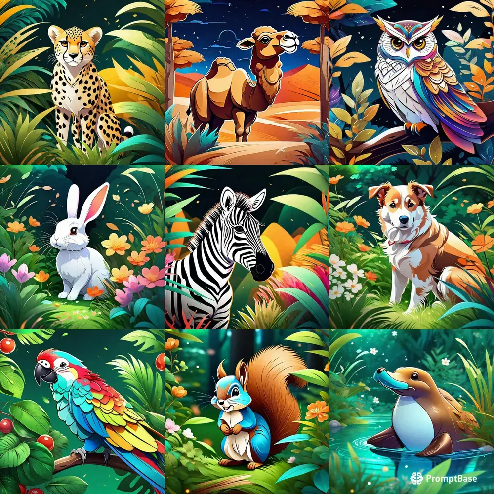 Anime Animal Characters Stable Diffusion Prompt PromptBase