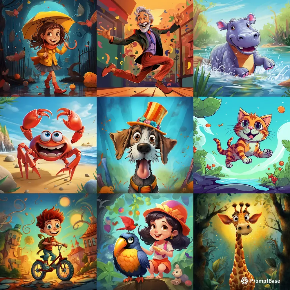 Illustrations For Childrens Books Midjourney Prompt | PromptBase