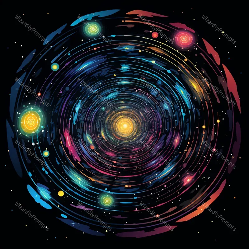 Cosmic Simple Design Cosmic Geometry Designs Midjourney Prompt | PromptBase