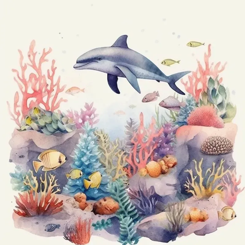 Baby Watercolor Illustrations Midjourney Prompt | PromptBase