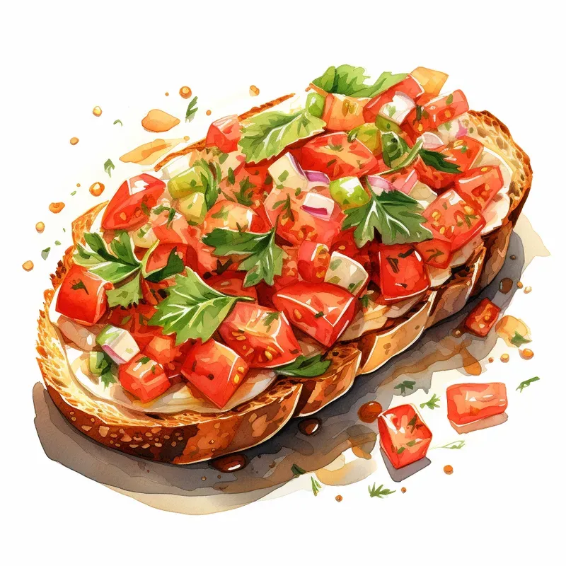 Delightful Watercolor Dishes Midjourney Prompt | PromptBase