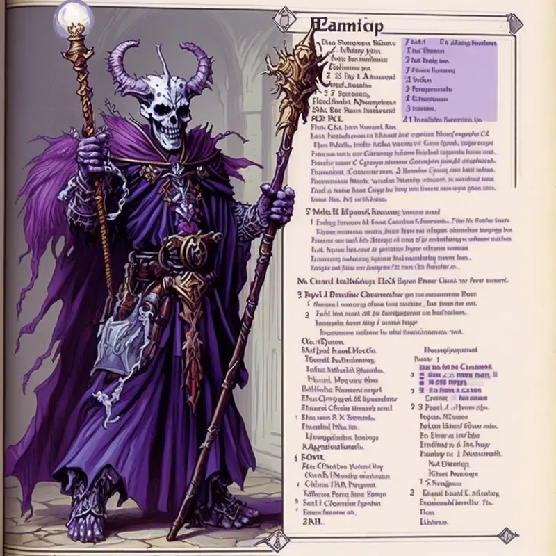 Dungeons Dragons Monster Manual Pages Midjourney Prompt PromptBase