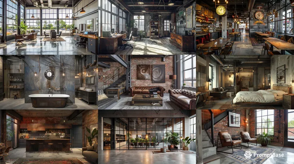 Image showcasing 29 Industrial Loft Design Features for Modern Urban Comfort