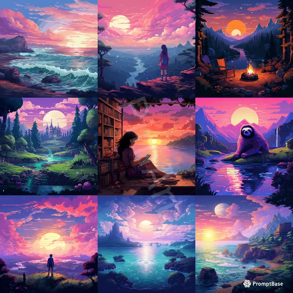 Pixel Art Scenes Midjourney Prompt | PromptBase