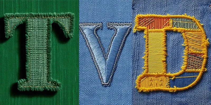 Lettering Examples Textiles Letters Made Of Textile Materials Generator App | PromptBase