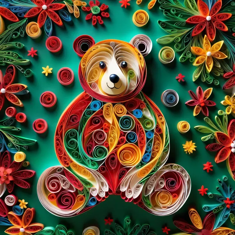 Quilling Paper Art Animals Stable Diffusion Prompt | PromptBase