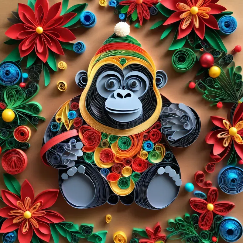 Quilling Paper Art Animals Stable Diffusion Prompt | PromptBase