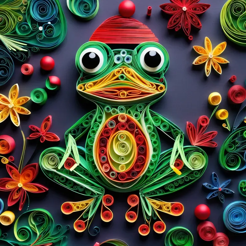 Quilling Paper Art Animals Stable Diffusion Prompt | PromptBase