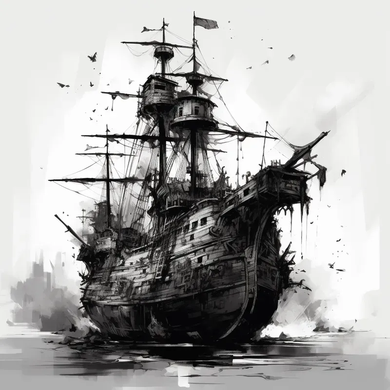 Black And White Horror Drawings Midjourney Prompt PromptBase