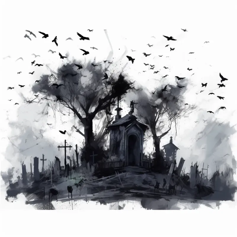 Black And White Horror Drawings Midjourney Prompt PromptBase