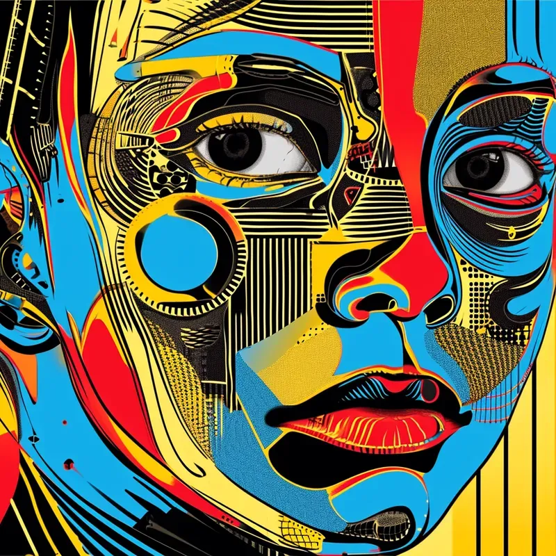 Colorful Pop Art Portraits Midjourney Prompt | PromptBase