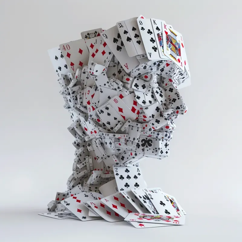 3D Objects Made Of Playing Cards Midjourney Prompt | PromptBase