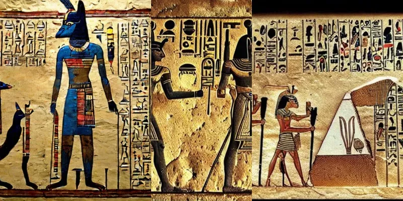 Vibrant Hieroglyphs Stable Diffusion Prompt | PromptBase