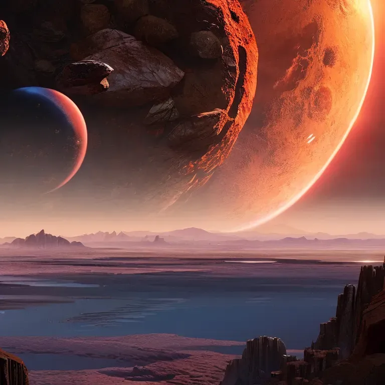 Alien Planet Landscapes Stable Diffusion Prompt | PromptBase