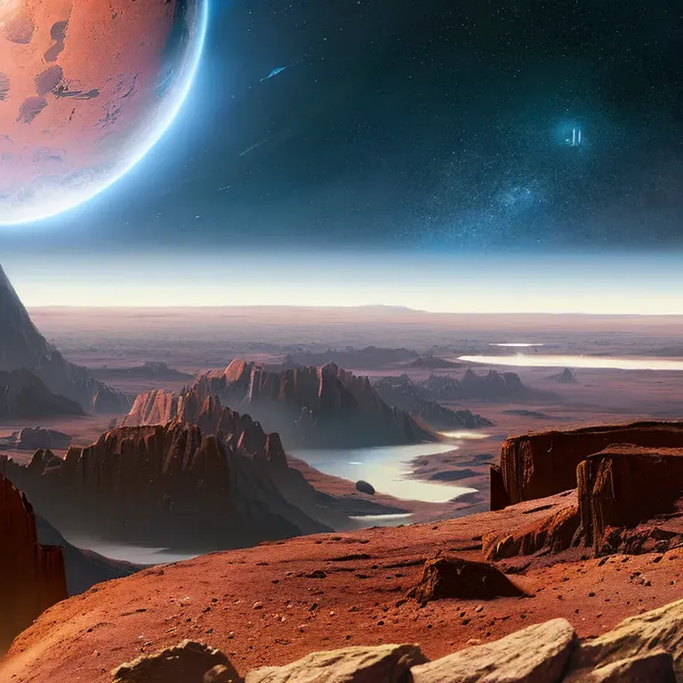 Alien Planet Landscapes Stable Diffusion Prompt | PromptBase
