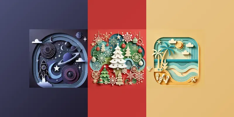 Frame Generator Prompt Papercut Frames Generator App | PromptBase