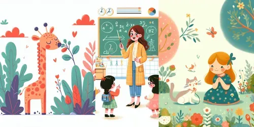 Whimsical Childrens Book Illustrations Midjourney Prompt | PromptBase
