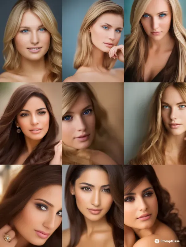 Realistic Portraits Of Beautiful Women Stable Diffusion Prompt | PromptBase