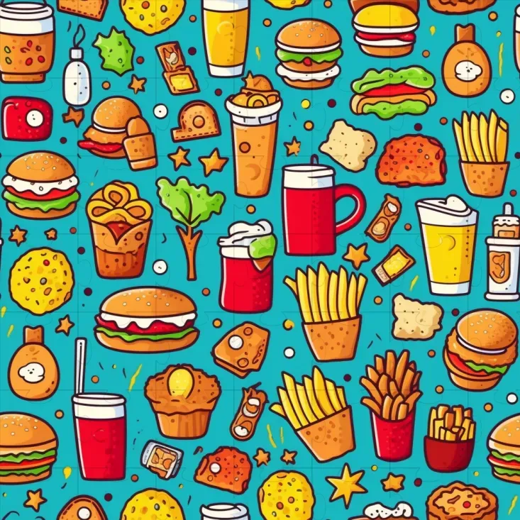 Cute Cartoon Patterns Midjourney Prompt | PromptBase