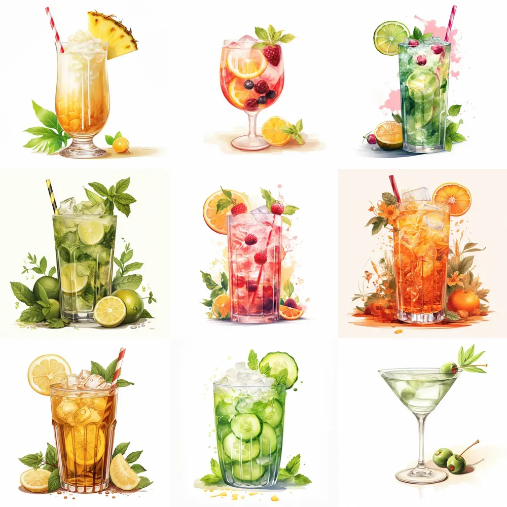 Summer Vibes Drinks Midjourney Prompt Promptbase