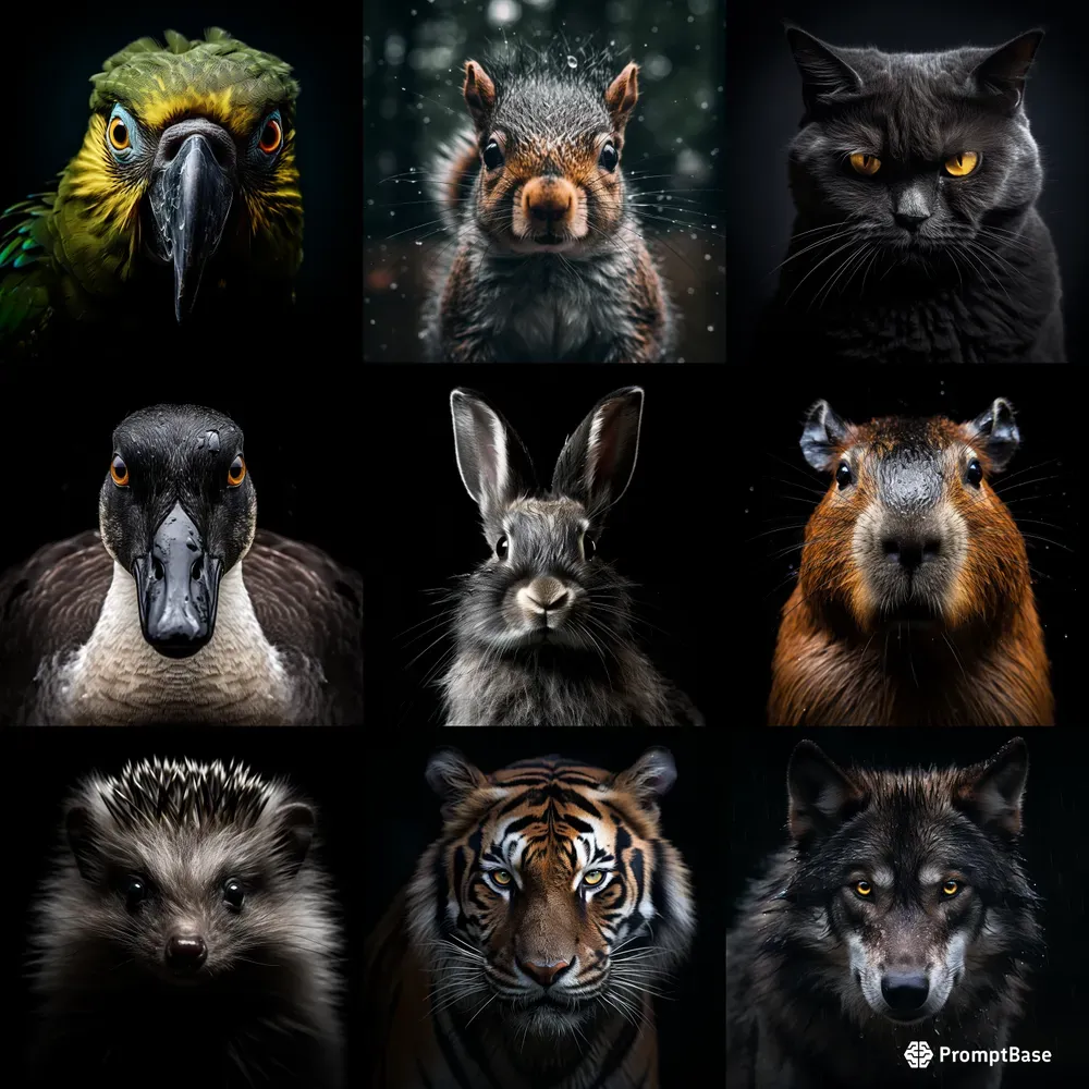 Realistic Pictures Of Animals Midjourney Prompt | PromptBase