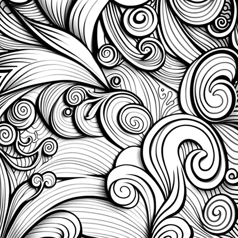 Coloring Pattern Line Drawing Pages Midjourney Prompt | PromptBase