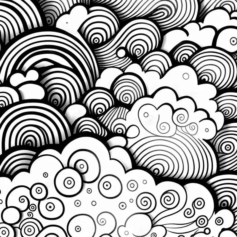 Coloring Pattern Line Drawing Pages Midjourney Prompt | PromptBase