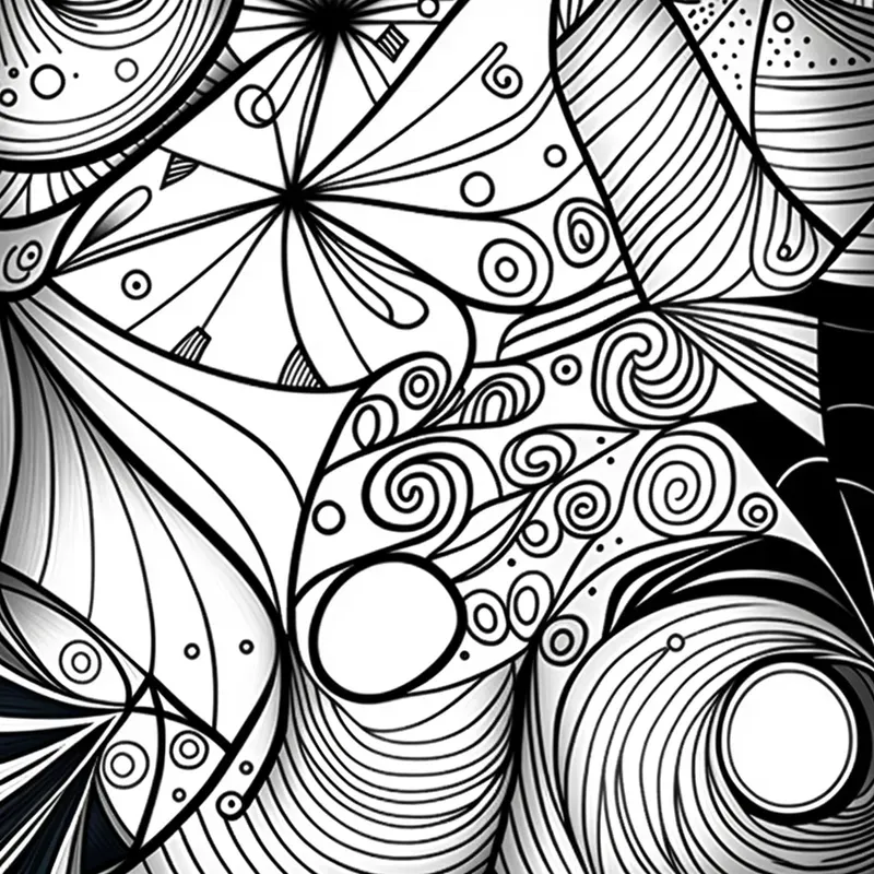 Coloring Pattern Line Drawing Pages Midjourney Prompt | PromptBase
