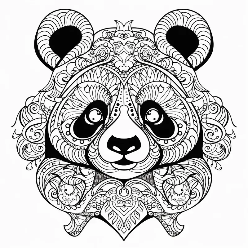 Mandala Animal Coloring Pages Midjourney Prompt PromptBase