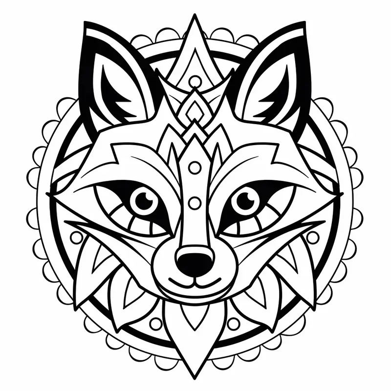 Cute Mandala Coloring Pages Midjourney Prompt | PromptBase