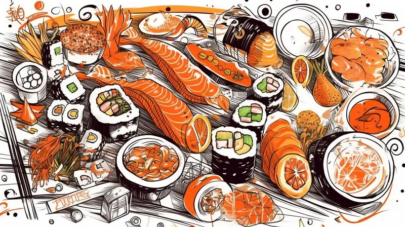 Whimsical Food Brush Illustrations Midjourney Prompt | PromptBase