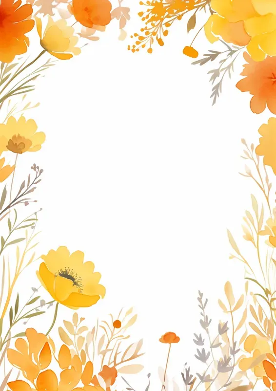 Watercolor Floral Frames Midjourney Prompt | PromptBase
