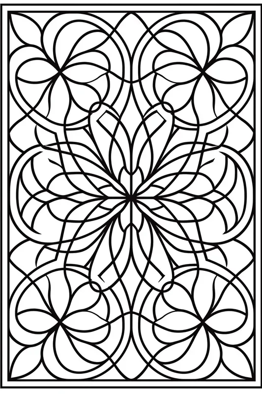 Mandala Geometric Coloring Pages Midjourney Prompt | PromptBase