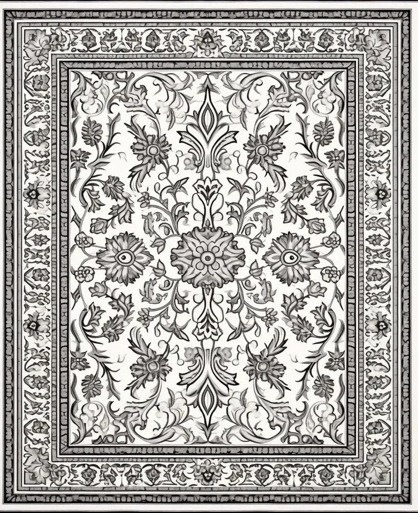 Persian Carpet Coloring Pages [2025]