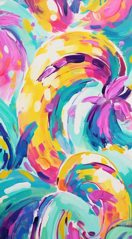 Acrylic Technicolor Ink Patterns Midjourney Prompt | PromptBase