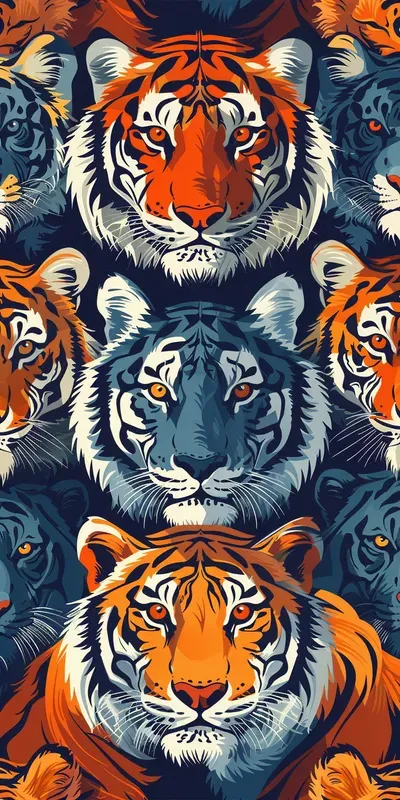 Colorful Animal Face Patterns Midjourney Prompt | PromptBase
