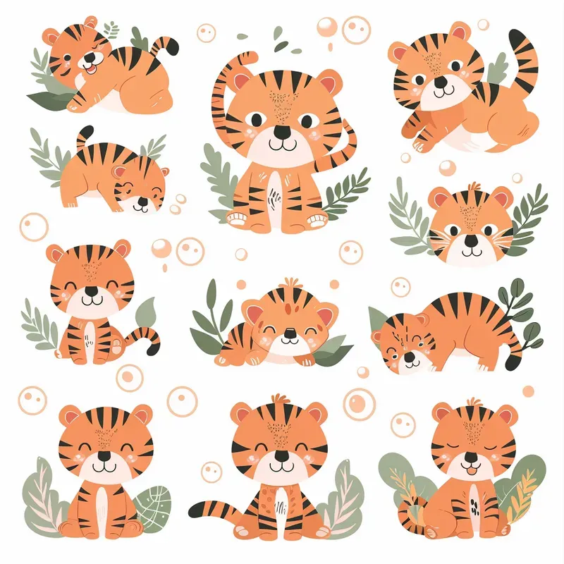 Adorable Clipart Sets Midjourney Prompt | PromptBase