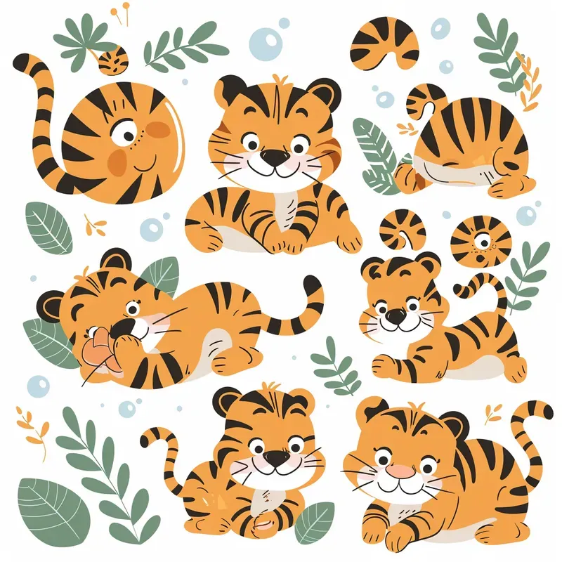Adorable Clipart Sets Midjourney Prompt | PromptBase
