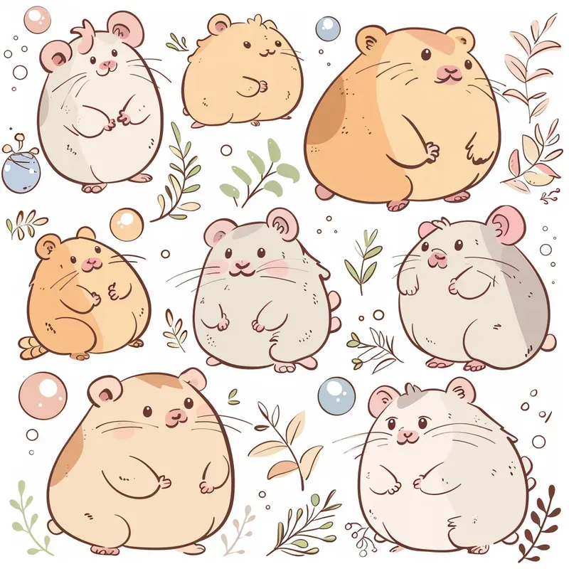 Adorable Clipart Sets Midjourney Prompt | PromptBase