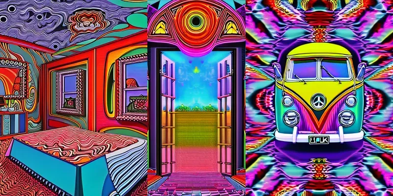 Psychedelic Album Art Stable Diffusion Prompt | PromptBase