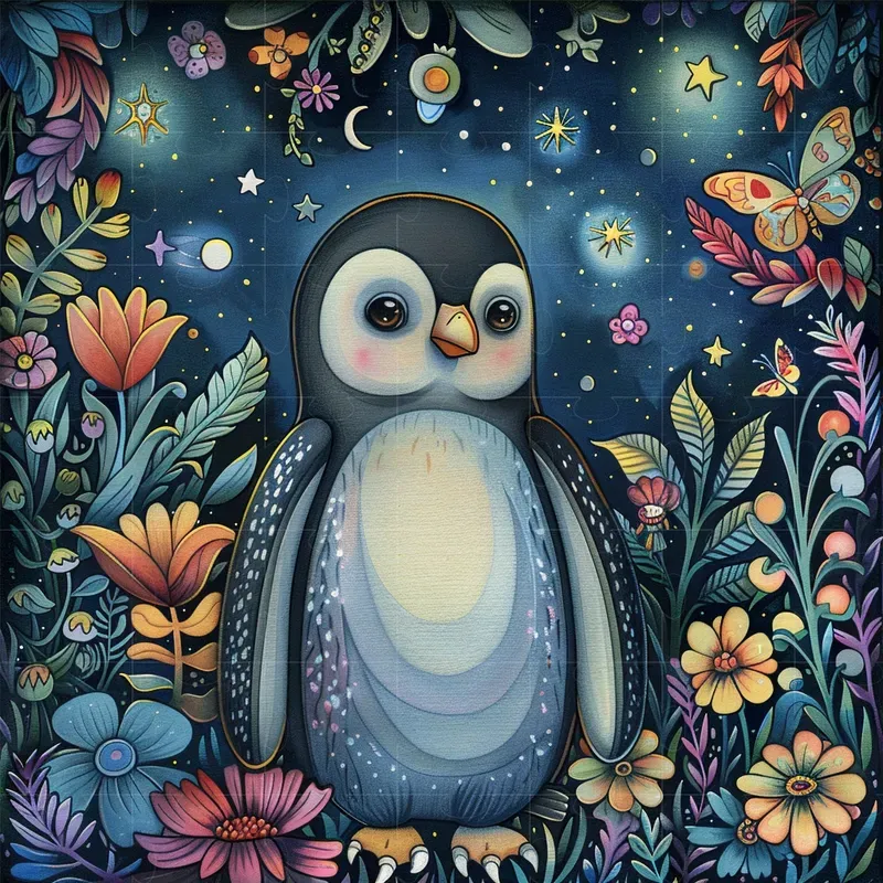 Whimsical Illustrations Of Animals Midjourney Prompt | PromptBase