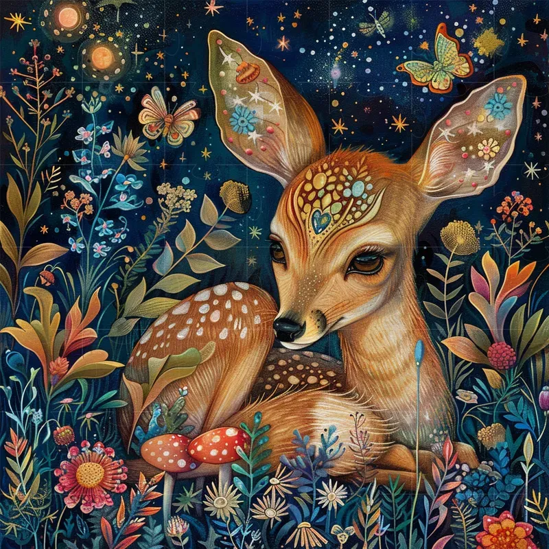 Whimsical Illustrations Of Animals Midjourney Prompt | PromptBase