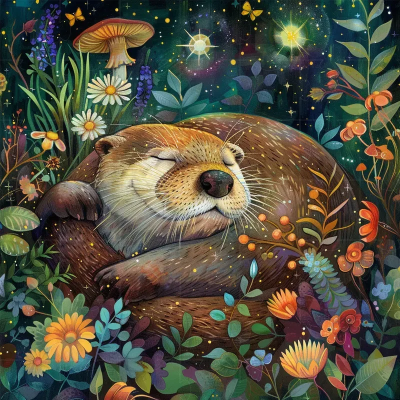 Whimsical Illustrations Of Animals Midjourney Prompt | PromptBase
