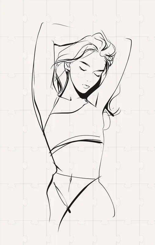 Simple Line Body Simple Line Drawing Bodies Midjourney Prompt | PromptBase