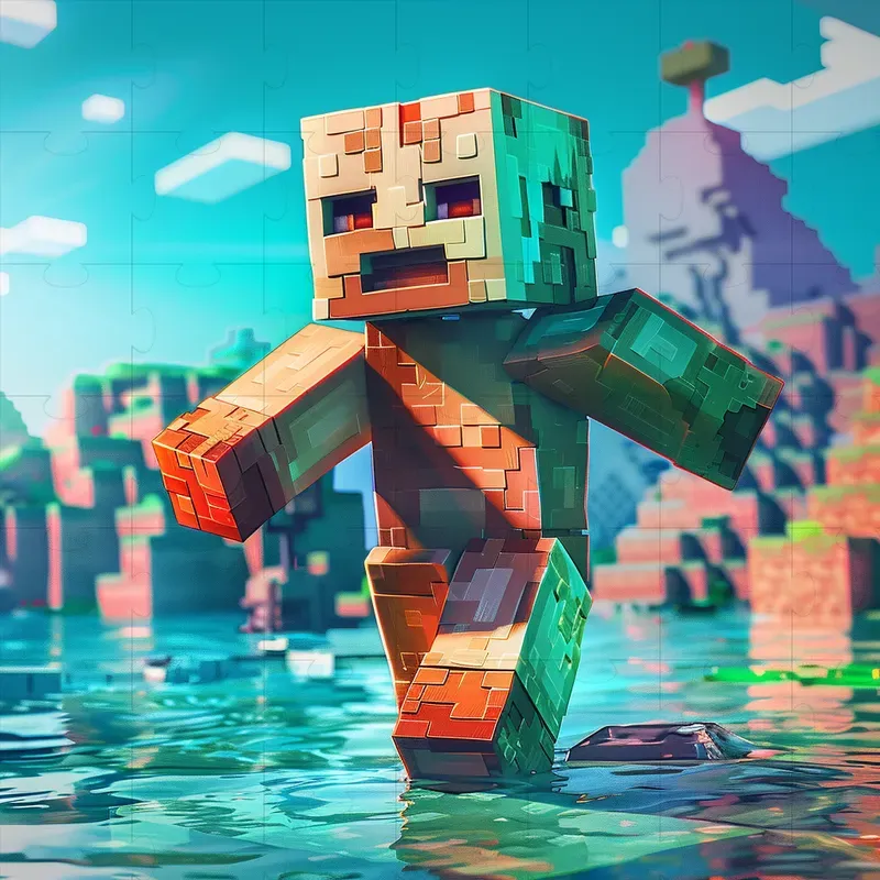 Minecraft Characters Midjourney Prompt | PromptBase